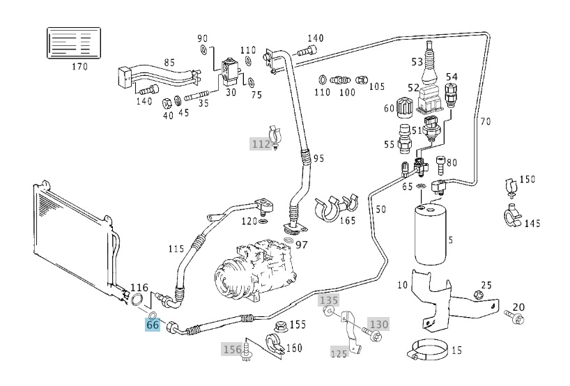 A/C Line-Condenser to Receiver Drier 2002-2006
